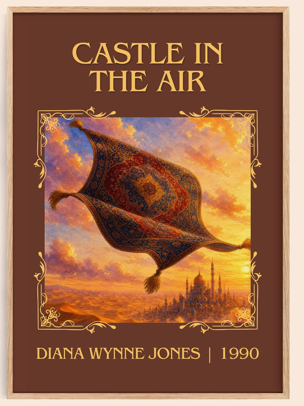 Castle in the Air Classic Book Art Print by Diana Wynne Jones – book poster