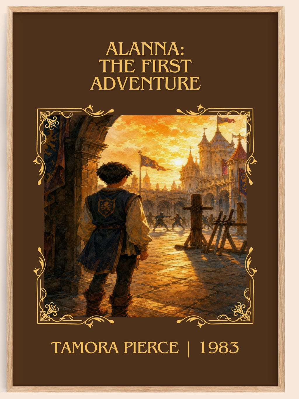 Alanna: The First Adventure Classic Book Art Print by Tamora Pierce – book poster