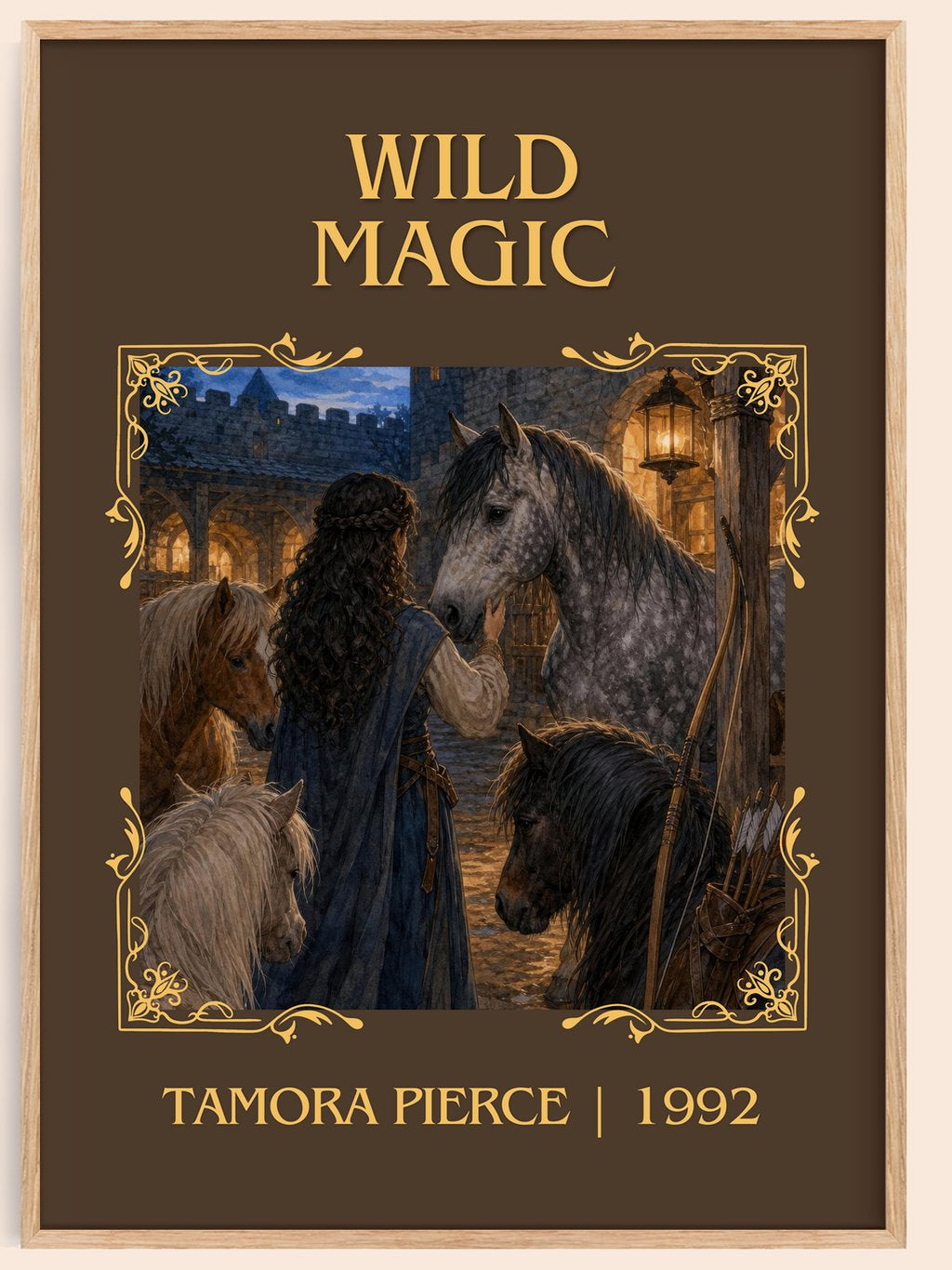 Wild Magic Classic Book Art Print by Tamora Pierce – book poster