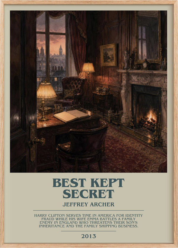 Best Kept Secret Bookish Wall Art by Jeffrey Archer