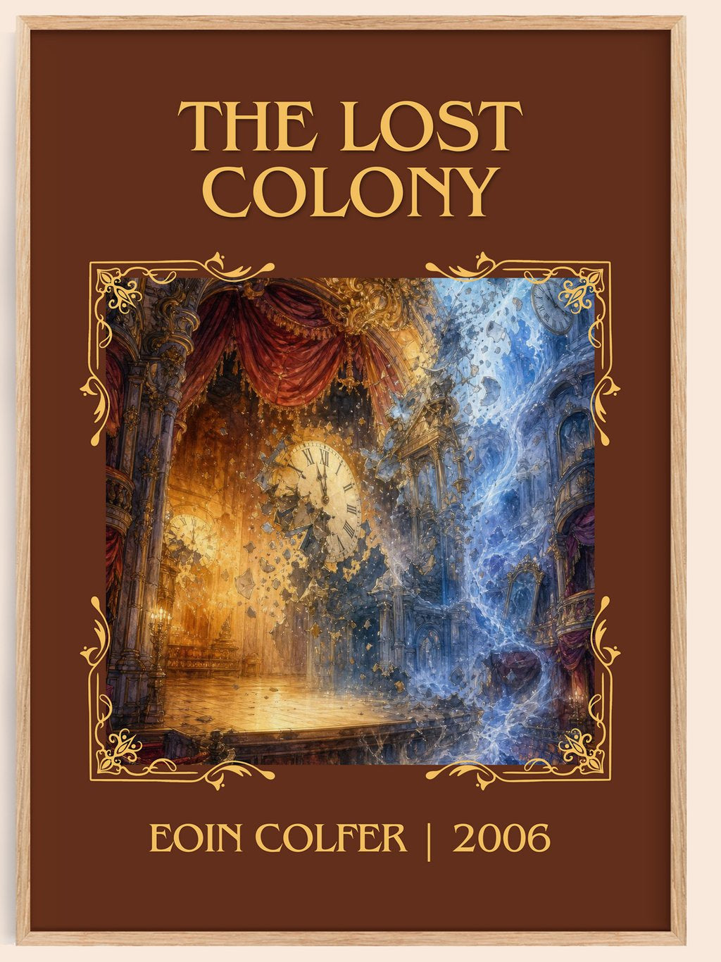The Lost Colony Classic Book Art Print by Eoin Colfer – book poster