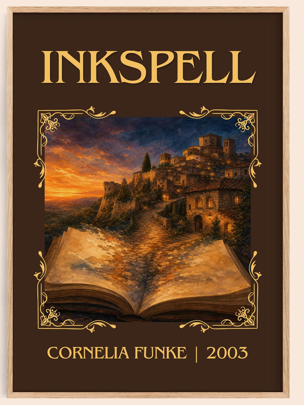 Inkspell Classic Book Art Print by Cornelia Funke – book poster