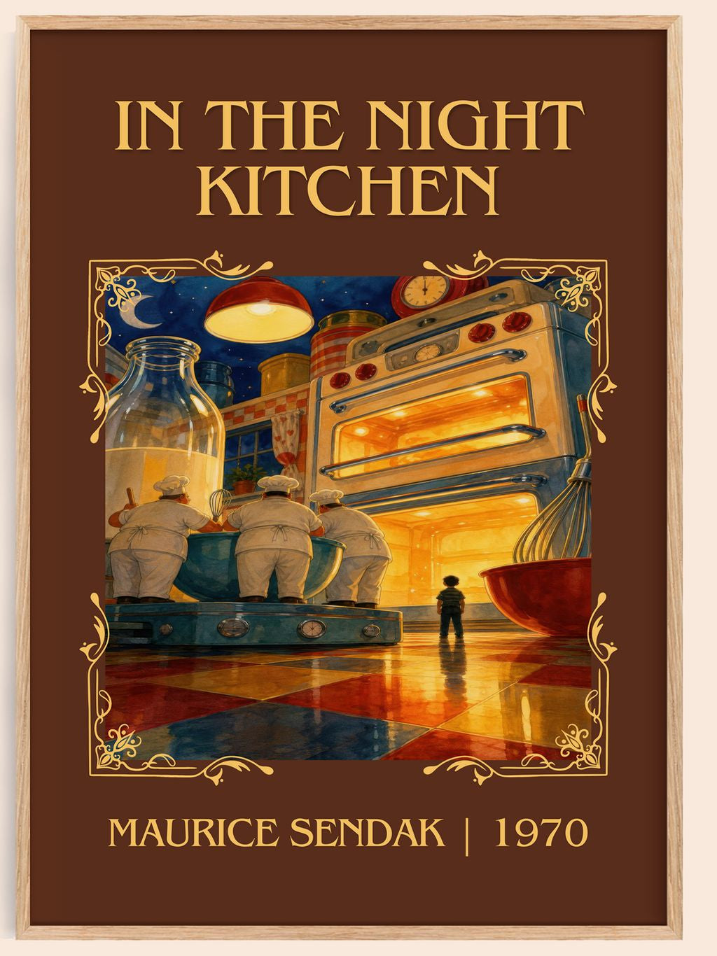 In the Night Kitchen Classic Book Art Print by Maurice Sendak – book poster