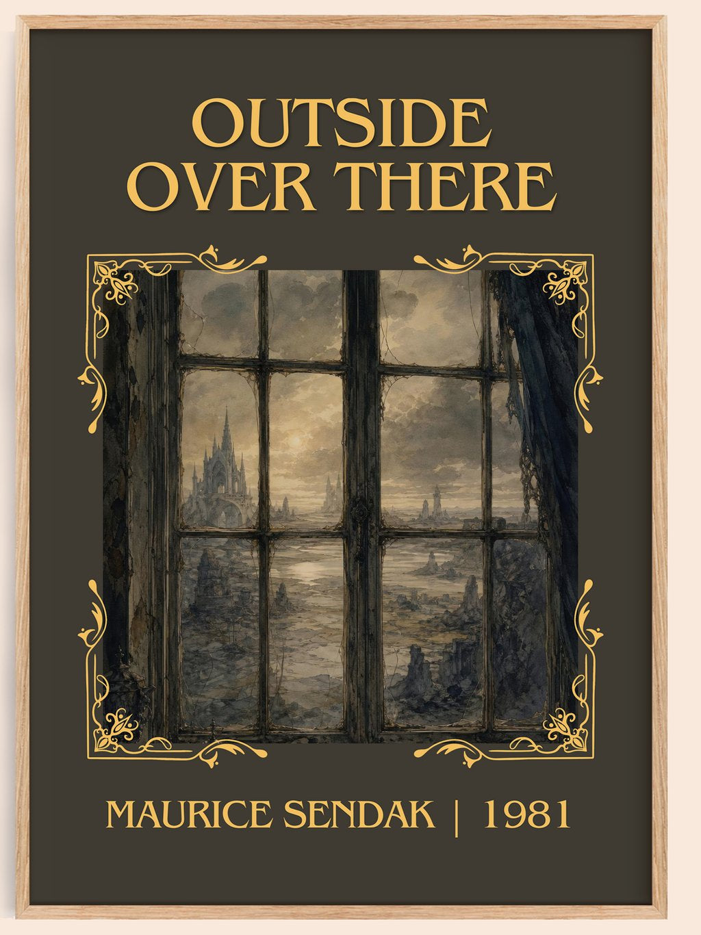 Outside Over There Classic Book Art Print by Maurice Sendak – book poster
