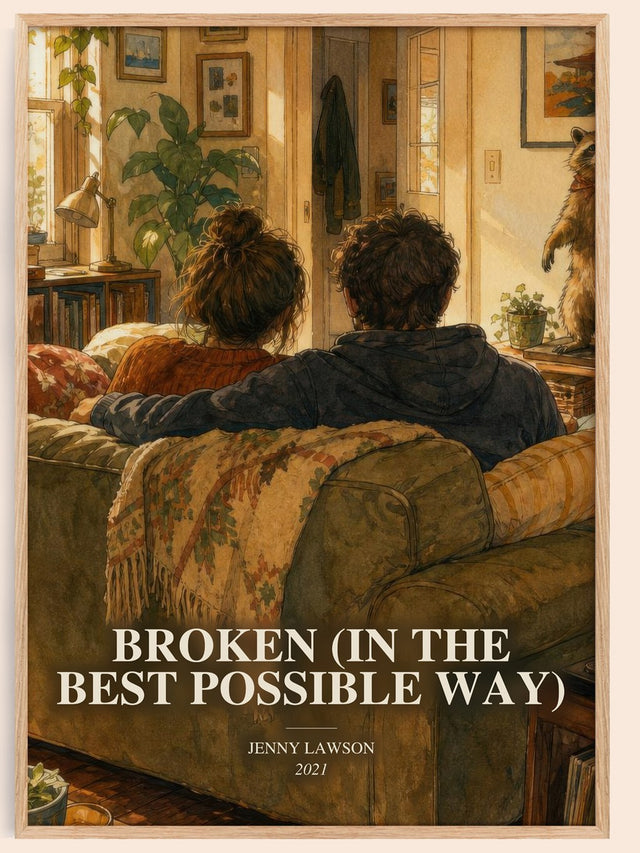 Broken (In The Best Possible Way) Book Watercolour Illustration – J.