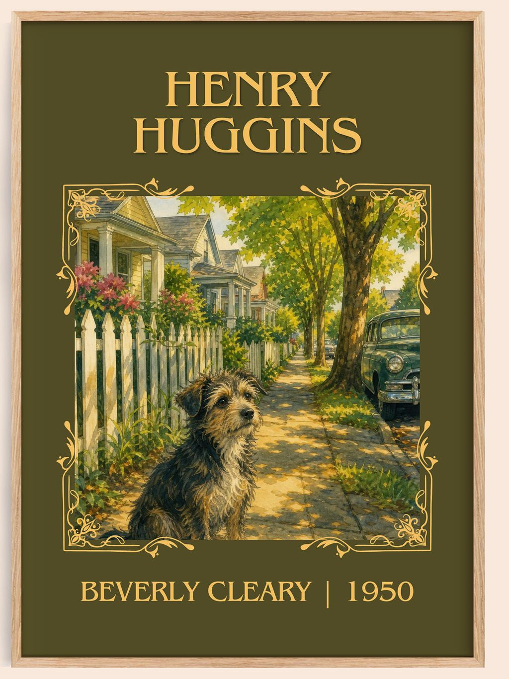 Henry Huggins Classic Book Art Print by Beverly Cleary – book poster