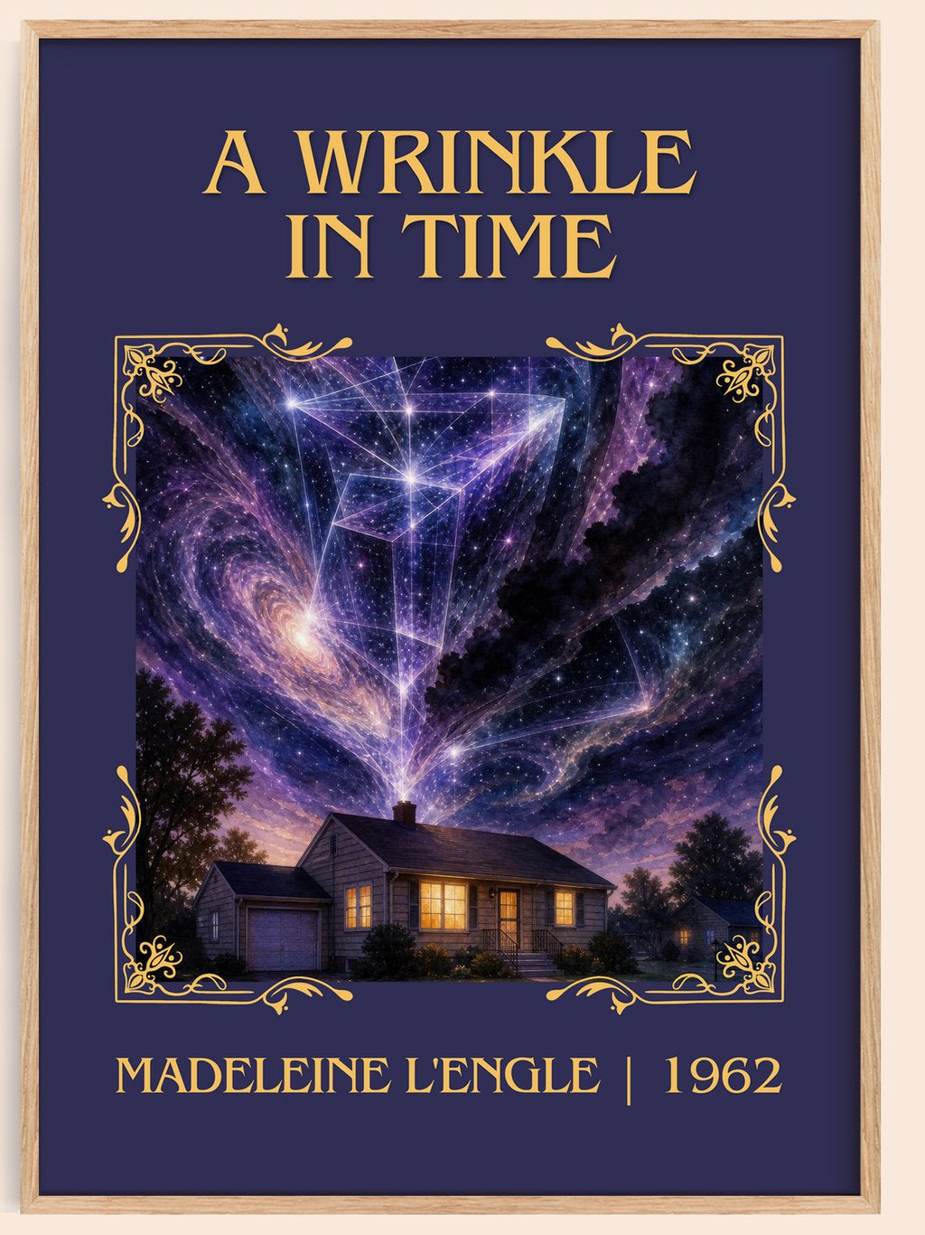 A Wrinkle in Time Classic Book Art Print by Madeleine L'Engle – book poster