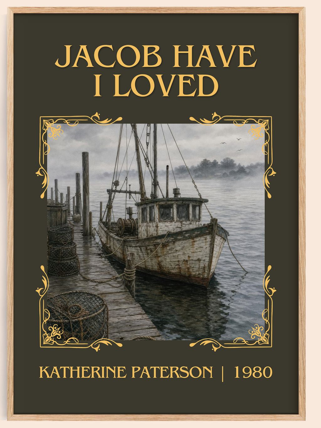 Jacob Have I Loved Classic Book Art Print by Katherine Paterson – book poster