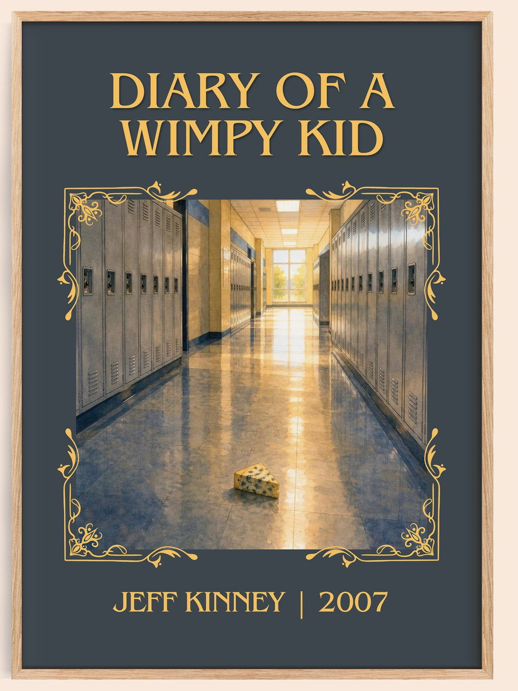 Diary of a Wimpy Kid Classic Book Art Print by Jeff Kinney – book poster