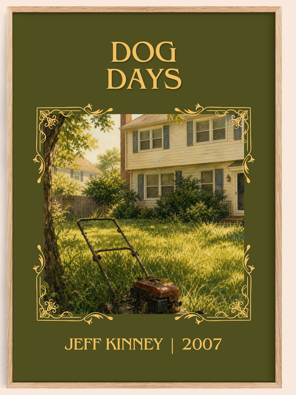 Dog Days Classic Book Art Print by Jeff Kinney – book poster
