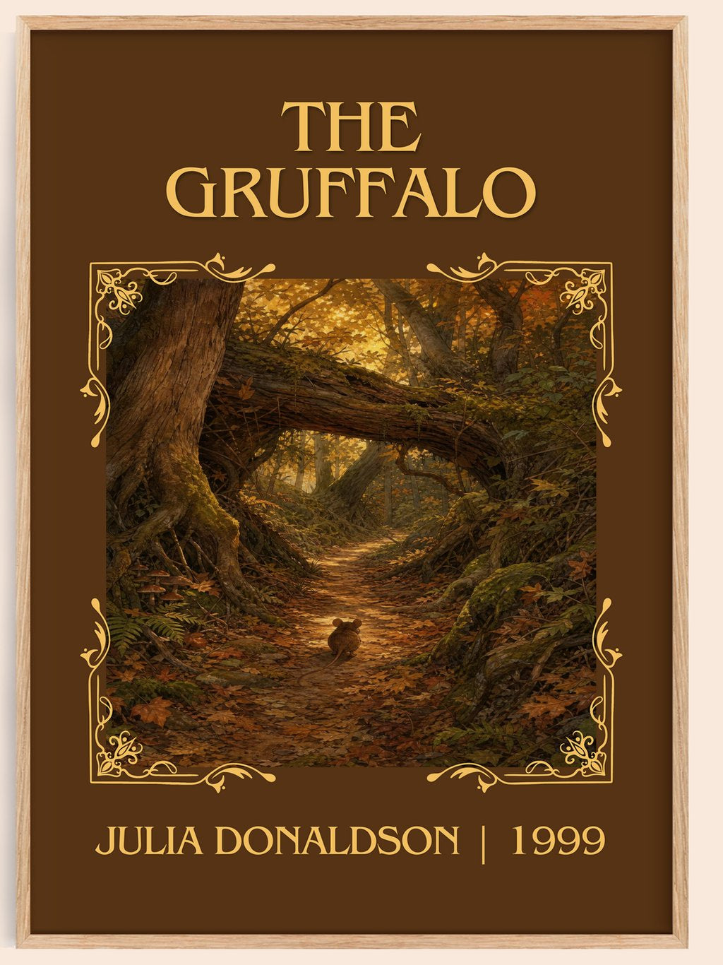 The Gruffalo Classic Book Art Print by Julia Donaldson – book poster