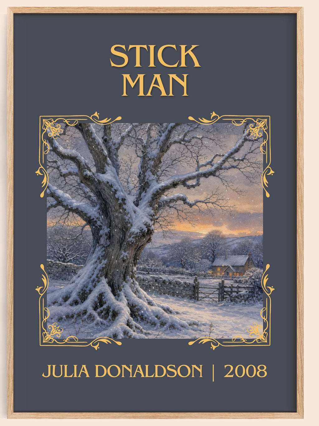Stick Man Classic Book Art Print by Julia Donaldson – book poster