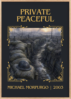 Private Peaceful Classic Book Art Print by Michael Morpurgo