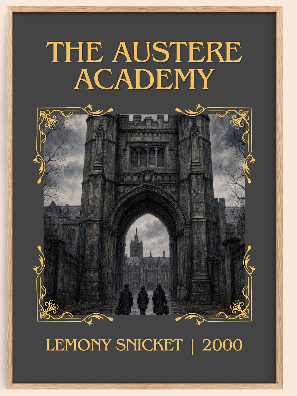 The Austere Academy Classic Book Art Print by Lemony Snicket – book poster