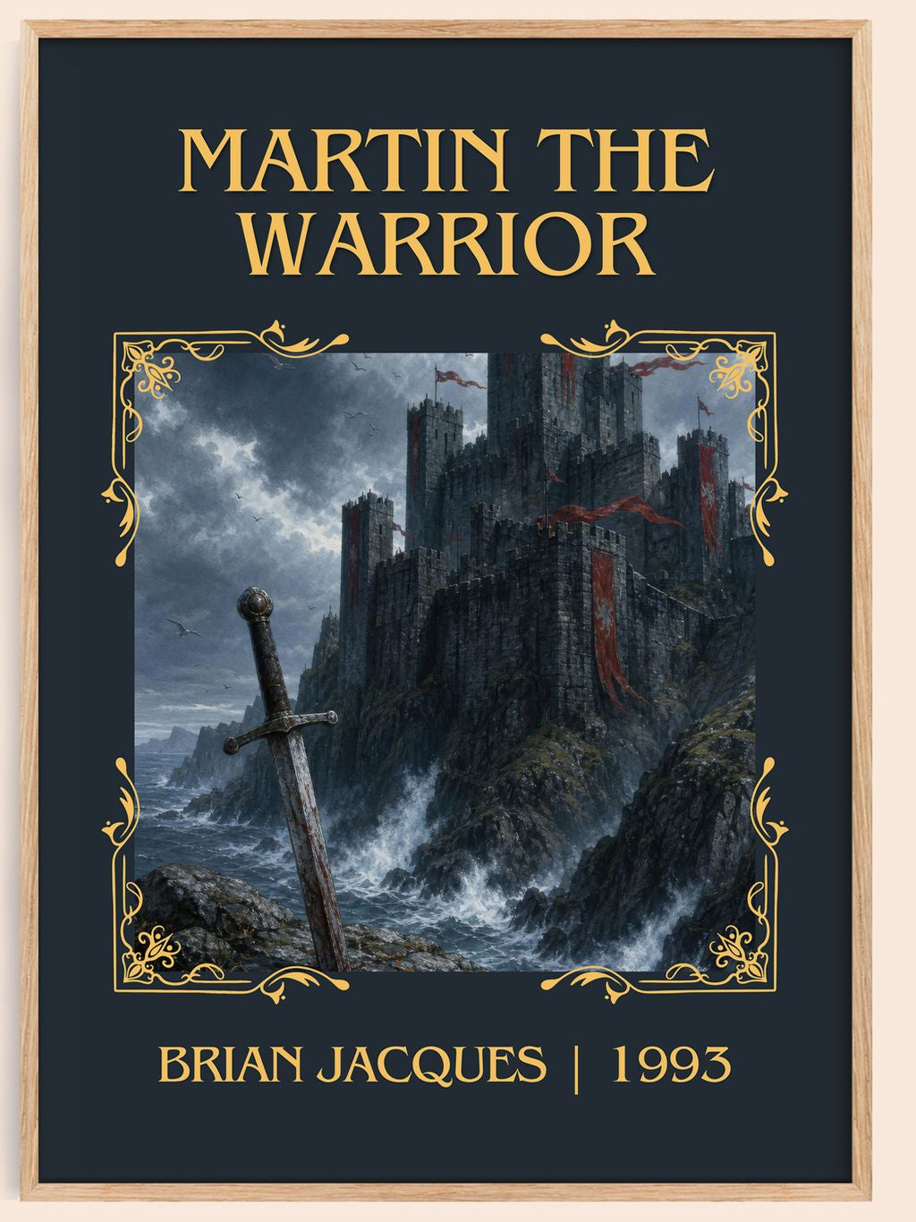 Martin the Warrior Classic Book Art Print by Brian Jacques – book poster