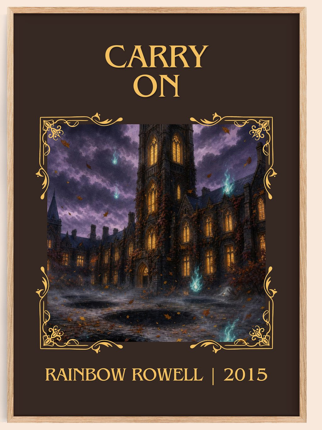 Carry On Classic Book Art Print by Rainbow Rowell – book poster