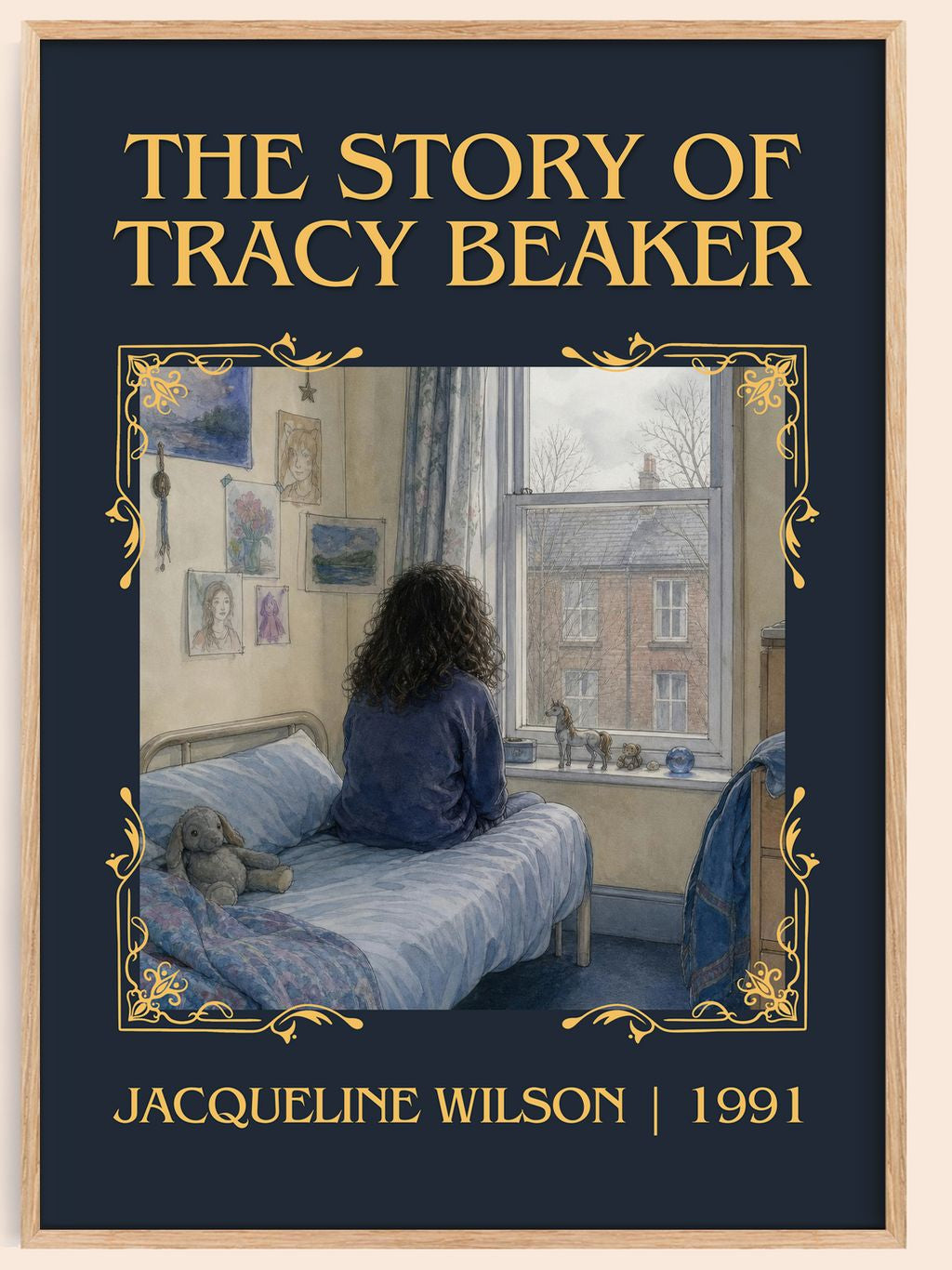 The Story of Tracy Beaker Classic Book Art Print by Jacqueline Wilson – book poster