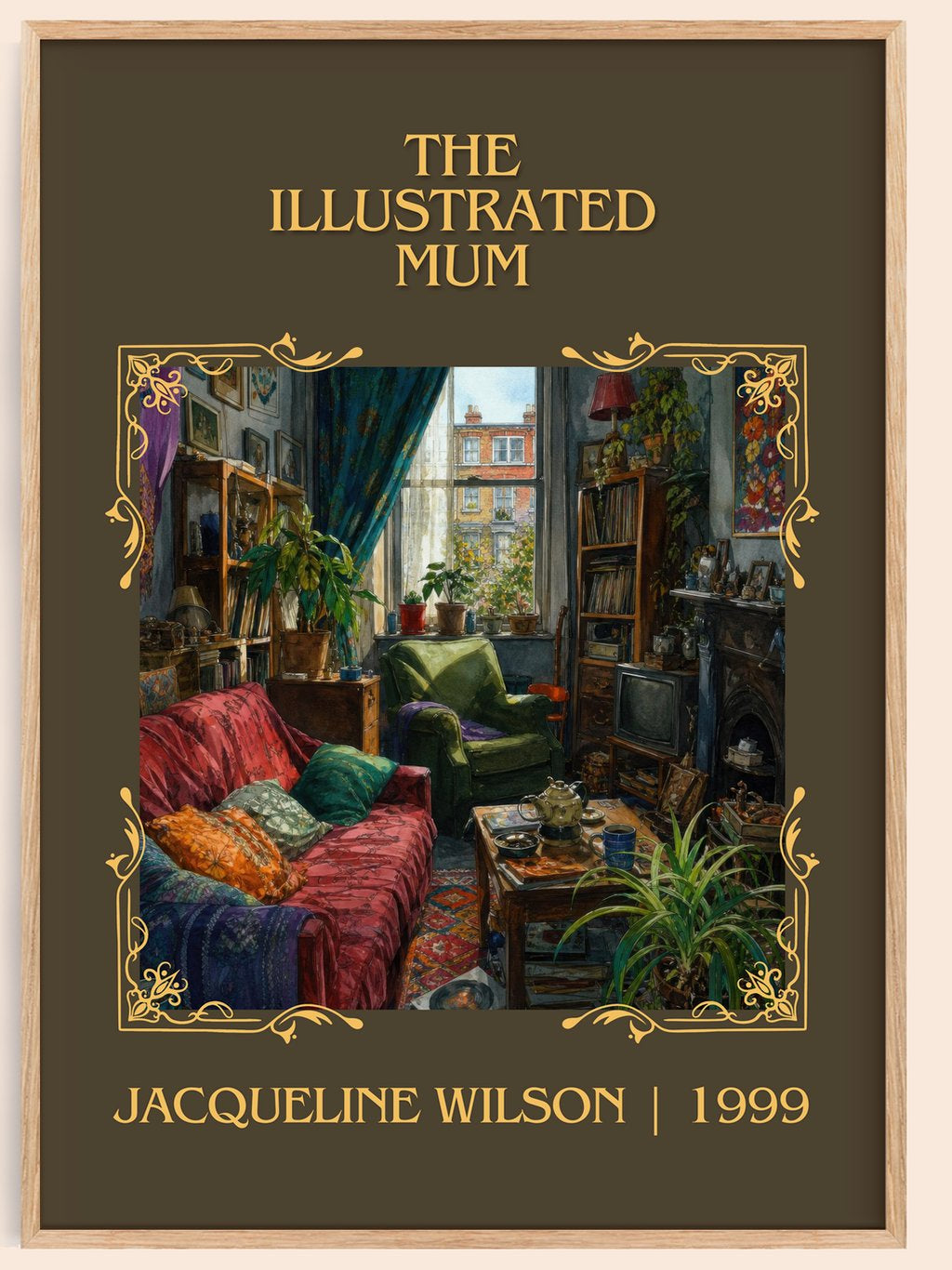 The Illustrated Mum Classic Book Art Print by Jacqueline Wilson – book poster
