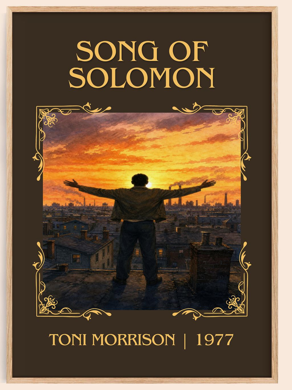Song of Solomon Classic Book Art Print by Toni Morrison – book poster