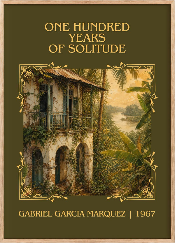 One Hundred Years of Solitude Classic Book Art Print by G. Márquez