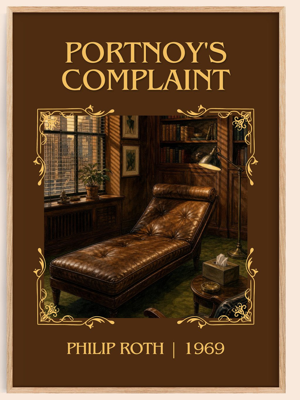 Portnoy's Complaint Classic Book Art Print by Philip Roth – book poster