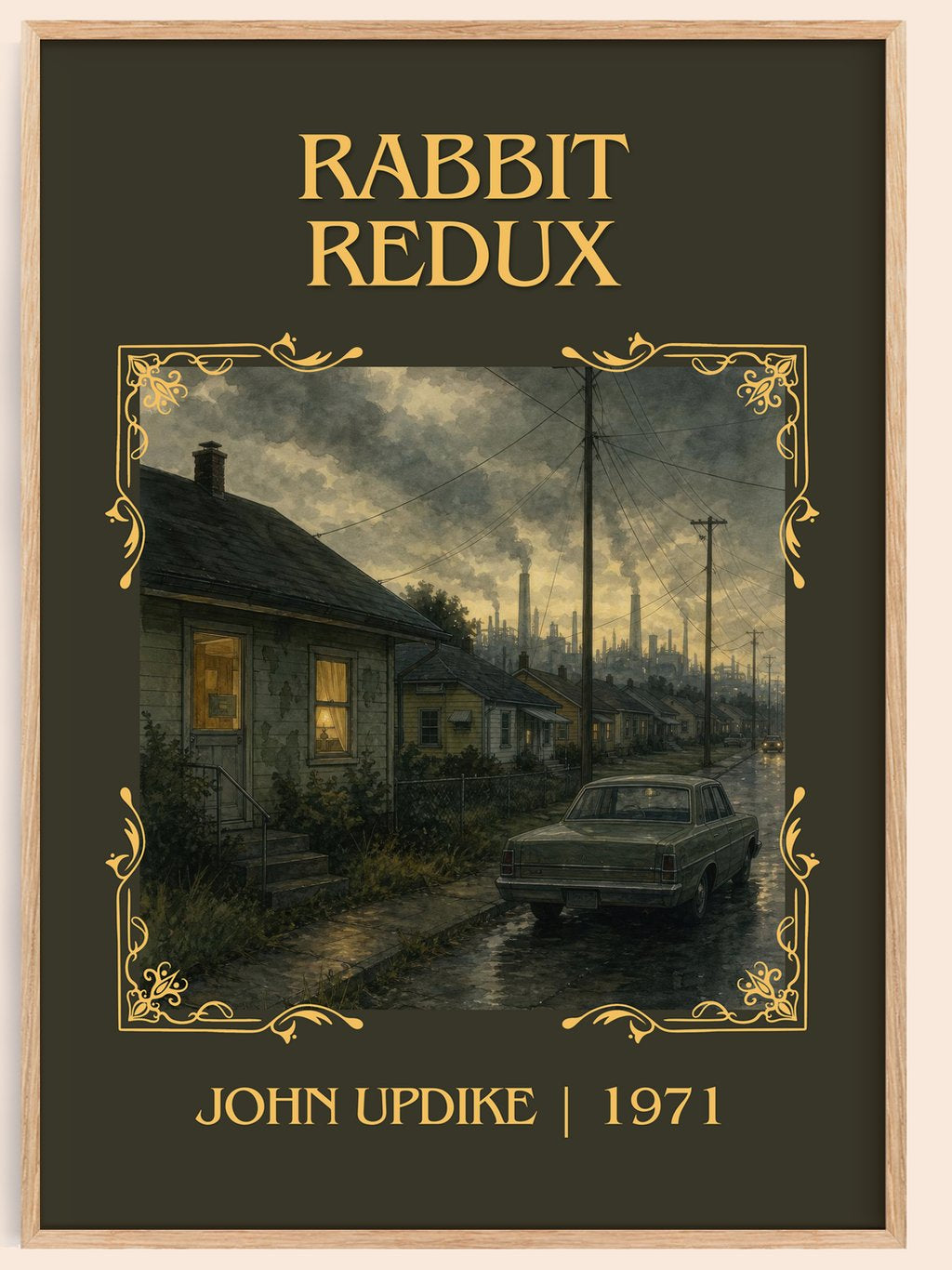 Rabbit Redux Classic Book Art Print by John Updike – book poster