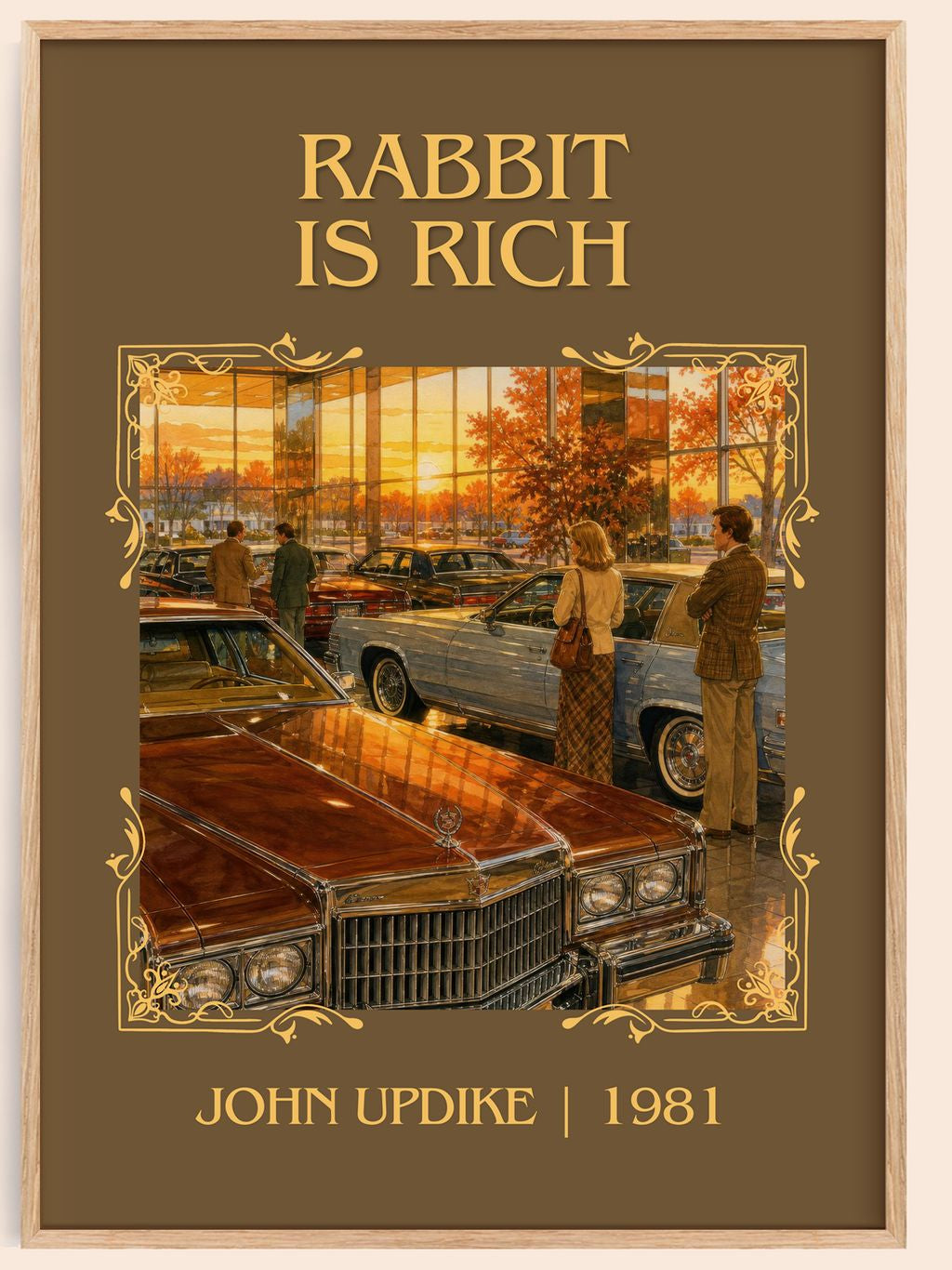 Rabbit Is Rich Classic Book Art Print by John Updike – book poster