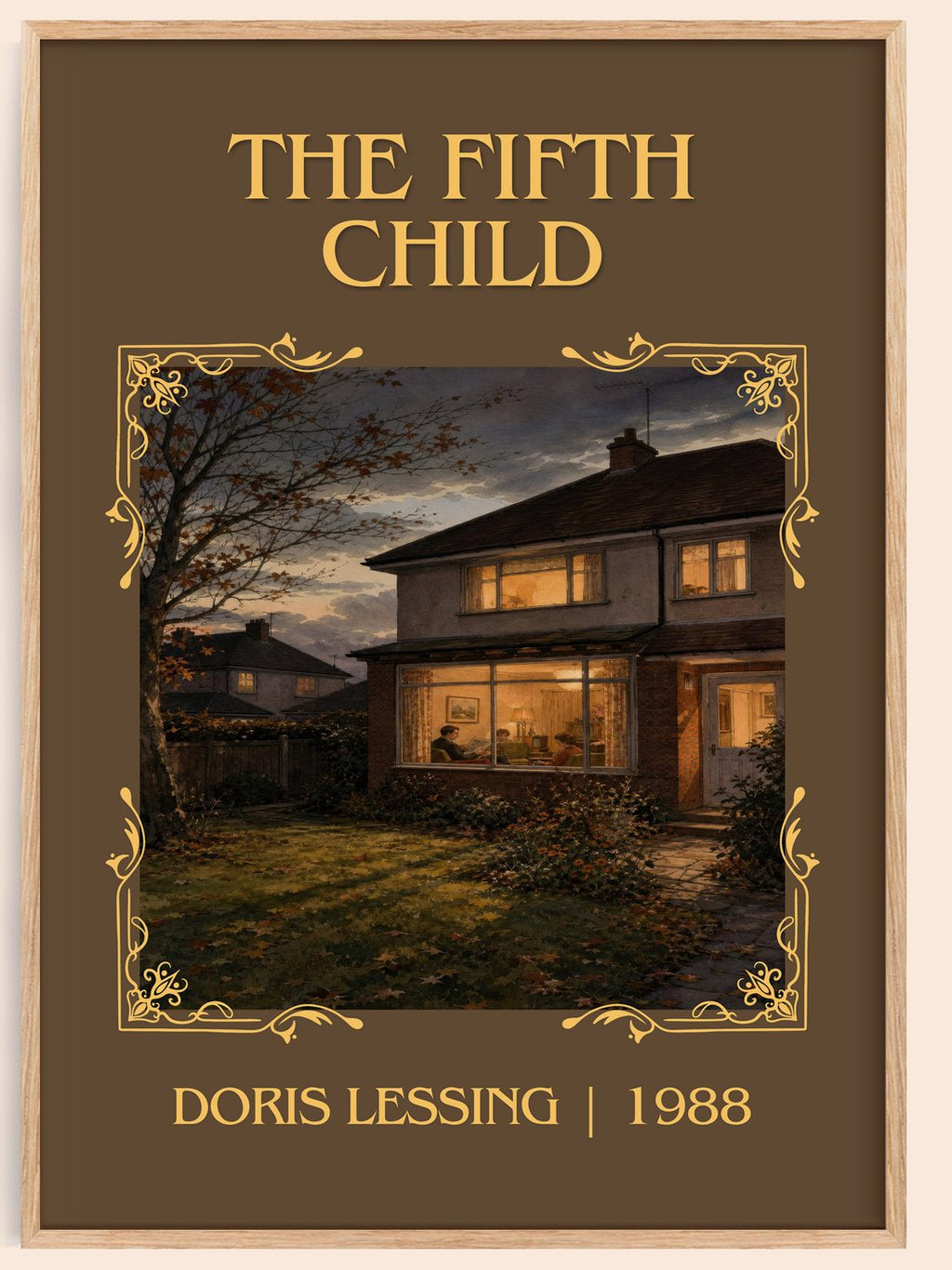 The Fifth Child Classic Book Art Print by Doris Lessing – book poster