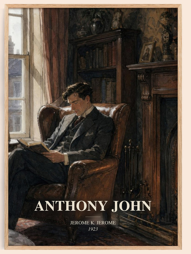 Anthony John Book Watercolour Illustration by Jerome K. Jerome