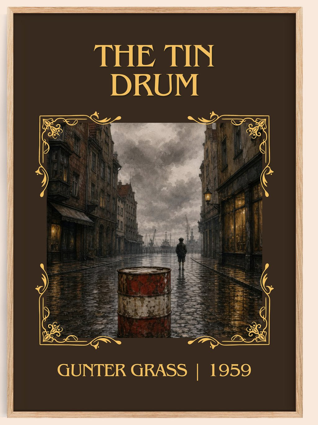 The Tin Drum Classic Book Art Print by Günter Grass – book poster