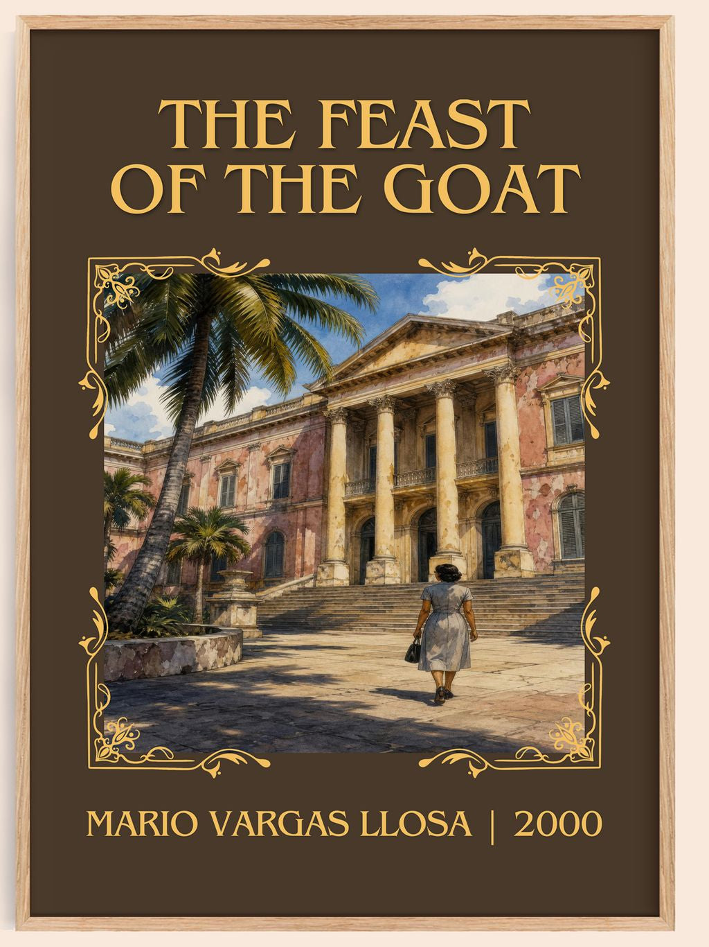 The Feast of the Goat Classic Book Art Print by Mario Vargas Llosa – book poster