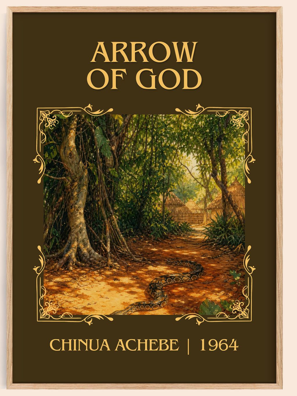 Arrow of God Classic Book Art Print by Chinua Achebe – book poster