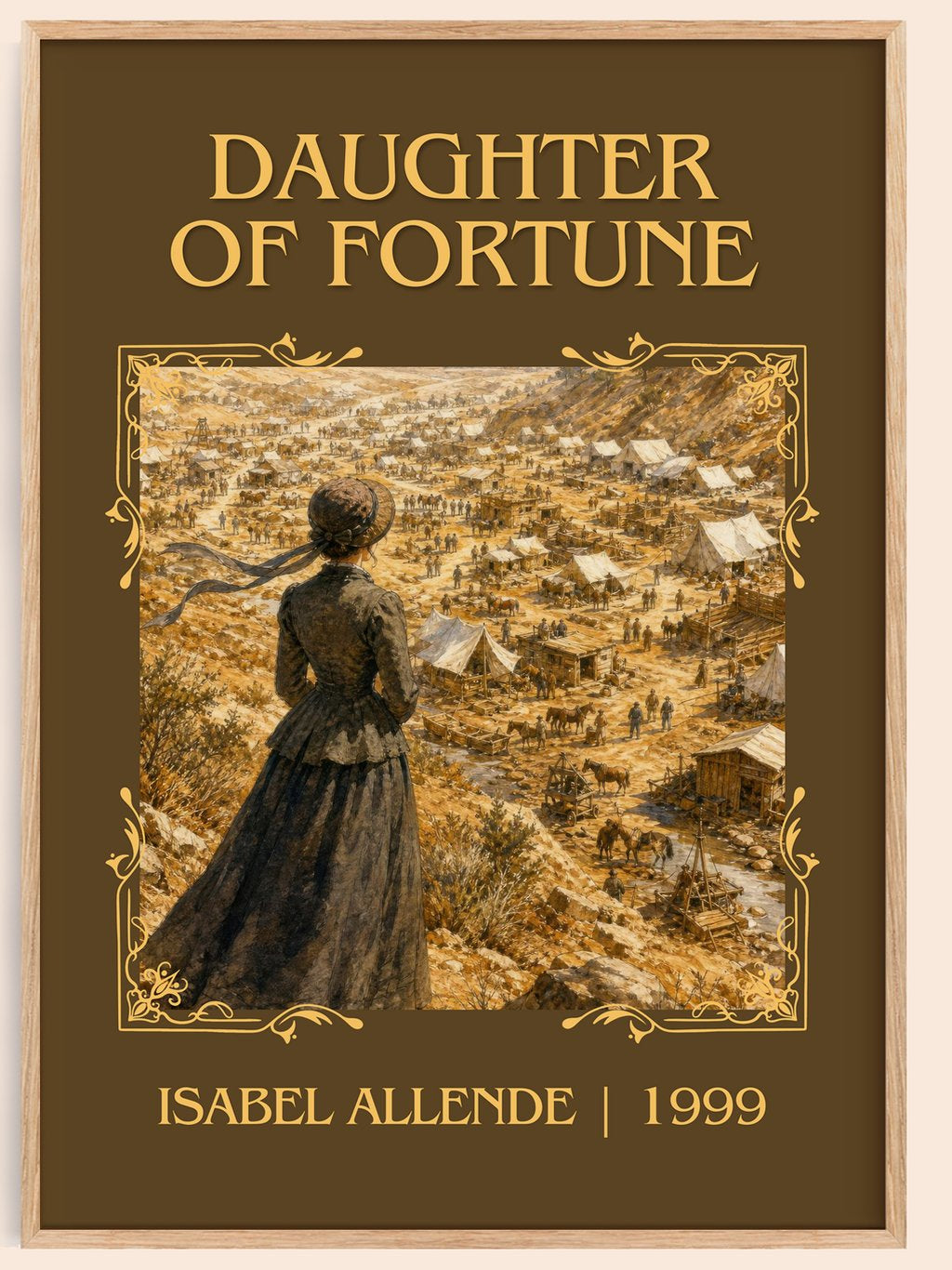 Daughter of Fortune Classic Book Art Print by Isabel Allende – book poster