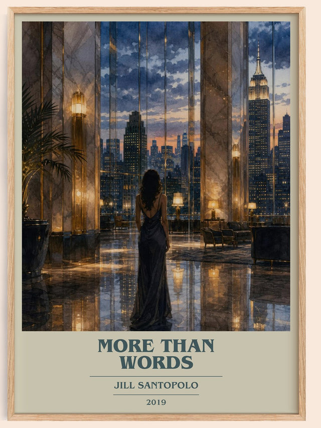 More Than Words Book Cover Poster by Jill Santopolo
