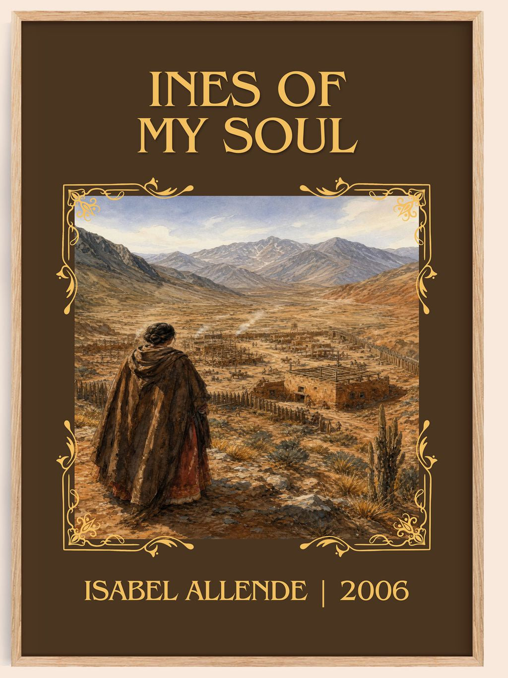 Ines of My Soul Classic Book Art Print by Isabel Allende – book poster