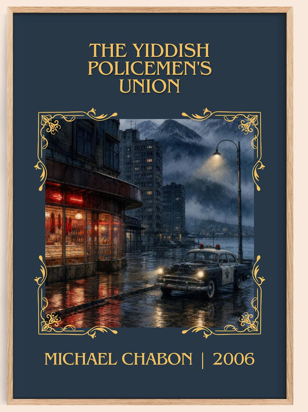 The Yiddish Policemen's Union Classic Book Art Print by Michael Chabon – book poster