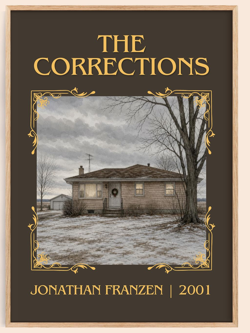 The Corrections Classic Book Art Print by Jonathan Franzen – book poster