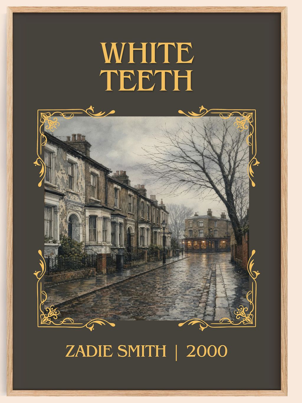 White Teeth Classic Book Art Print by Zadie Smith – book poster