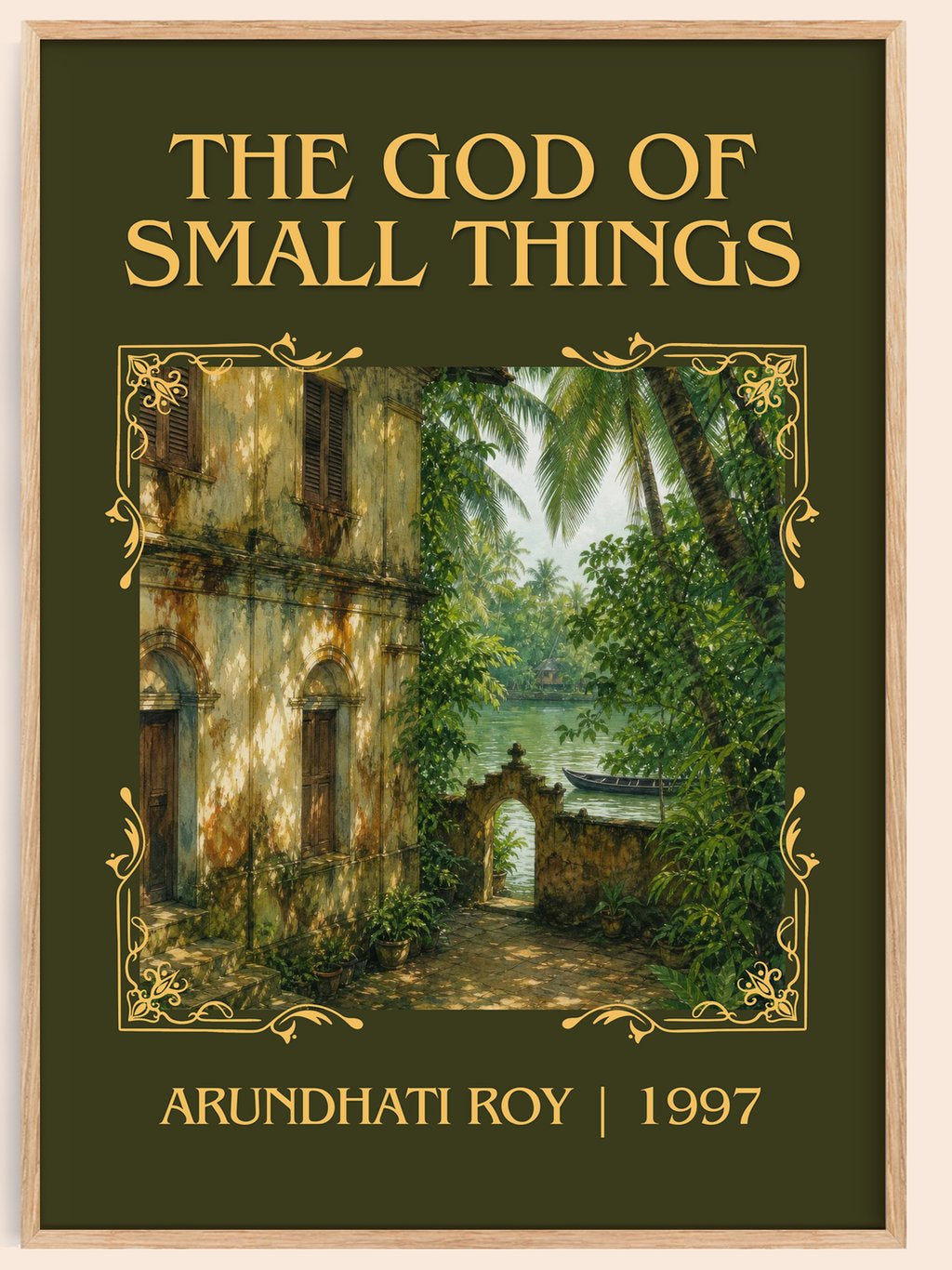 The God of Small Things Classic Book Art Print by Arundhati Roy – book poster