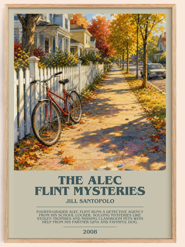 The Alec Flint Mysteries Bookish Wall Art by Jill Santopolo