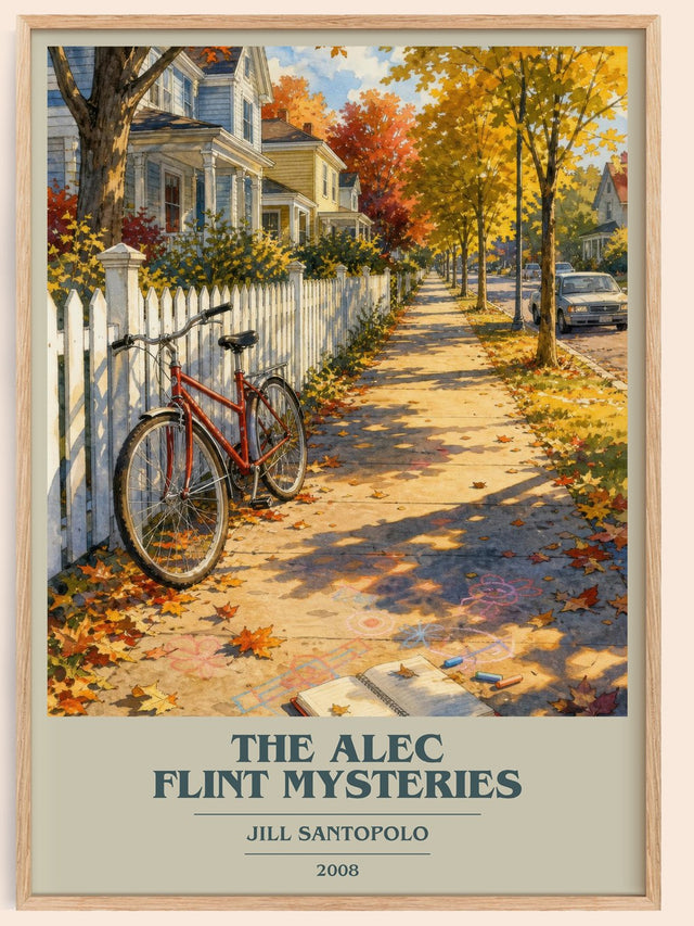 The Alec Flint Mysteries Book Cover Poster by Jill Santopolo