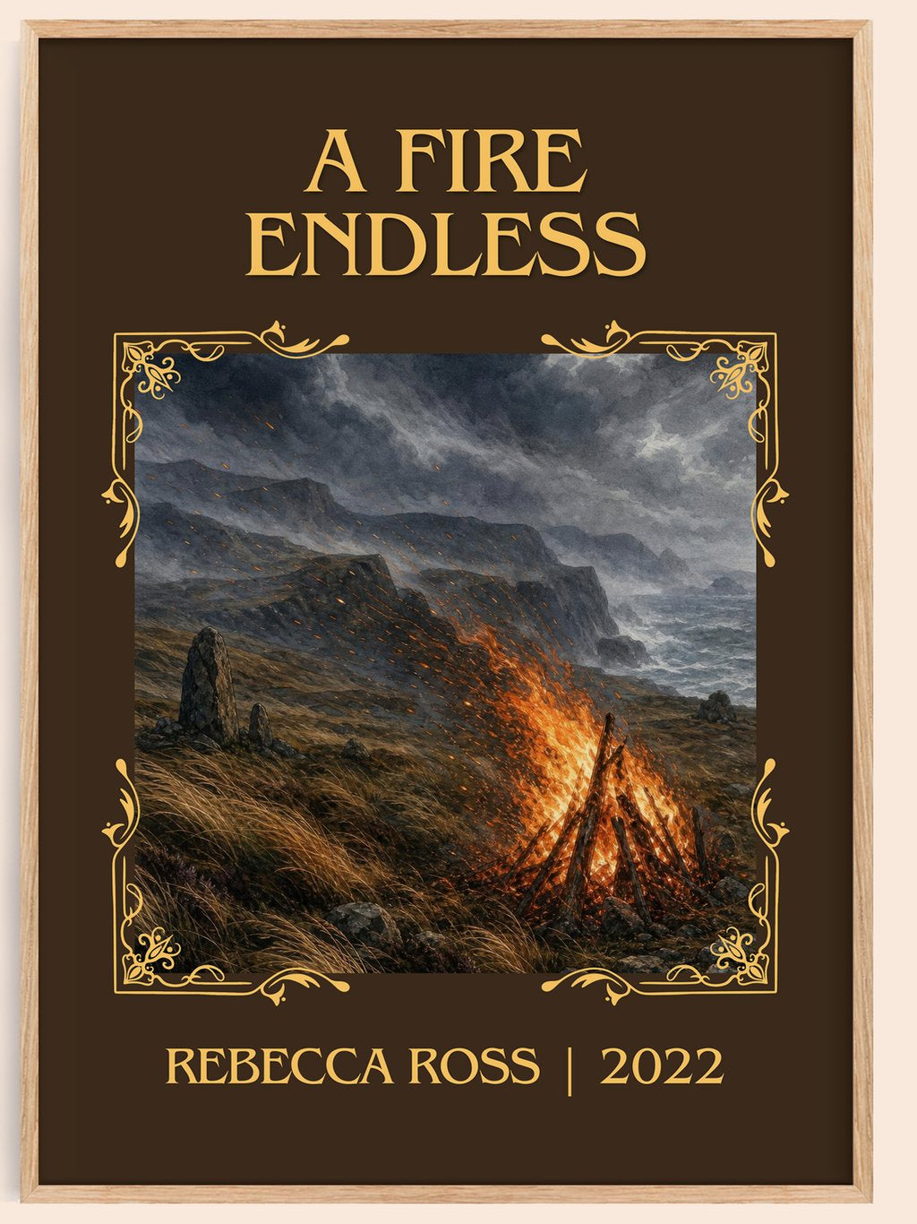 A Fire Endless Classic Book Art Print by Rebecca Ross – book poster