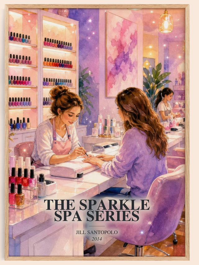 The Sparkle Spa Series Book Watercolour Illustration by Jill Santopolo