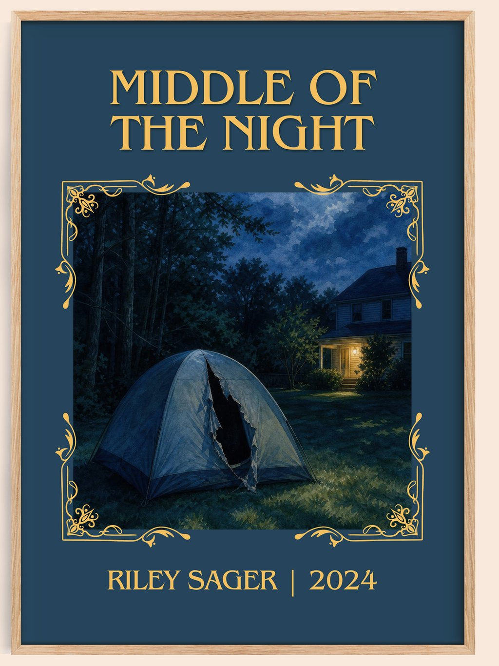 Middle of the Night Classic Book Art Print by Riley Sager – book poster