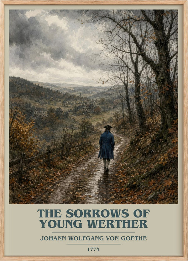 Sorrows Of Young Werther Book Cover Poster by J. Goethe