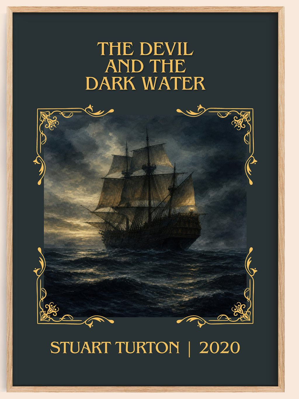 The Devil and the Dark Water Classic Book Art Print by Stuart Turton – book poster