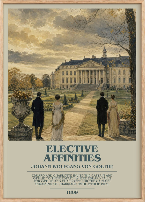 Elective Affinities Bookish Wall Art by Johann Wolfgang Von Goethe