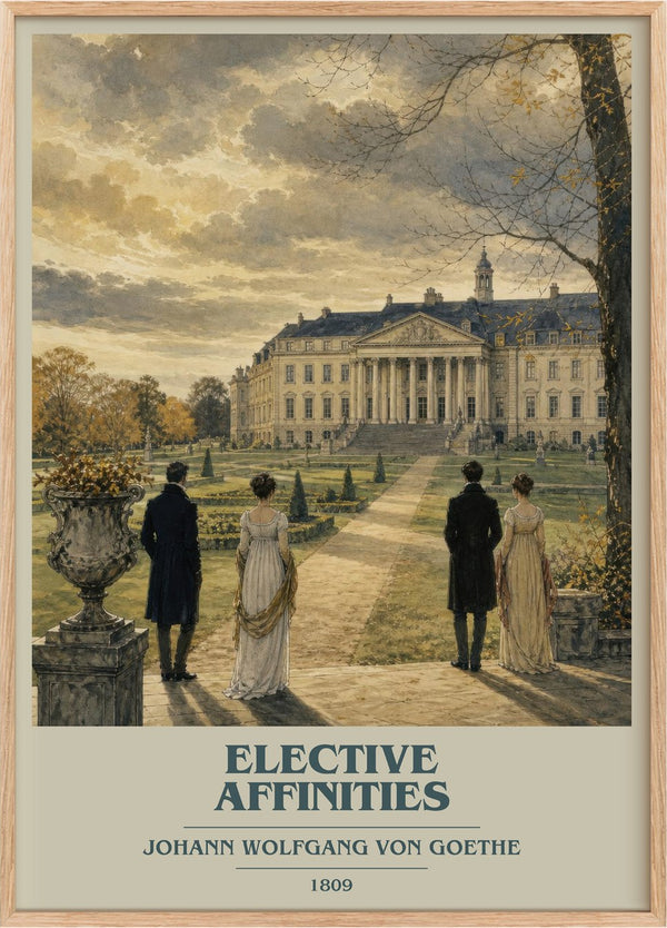 Elective Affinities Book Cover Poster by Johann Wolfgang Von Goethe