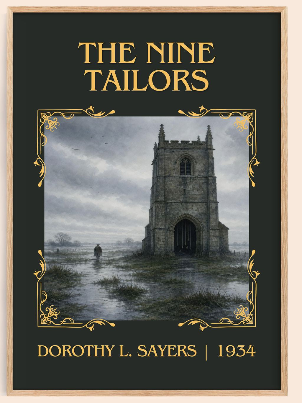 The Nine Tailors Classic Book Art Print by Dorothy L. Sayers – book poster