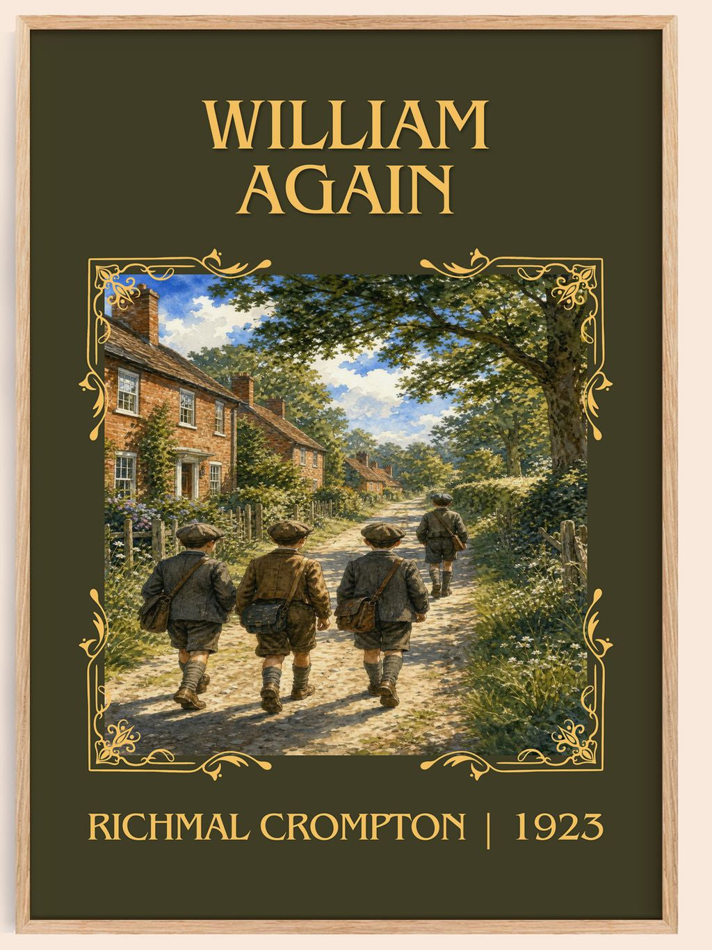 William Again Classic Book Art Print by Richmal Crompton – book poster